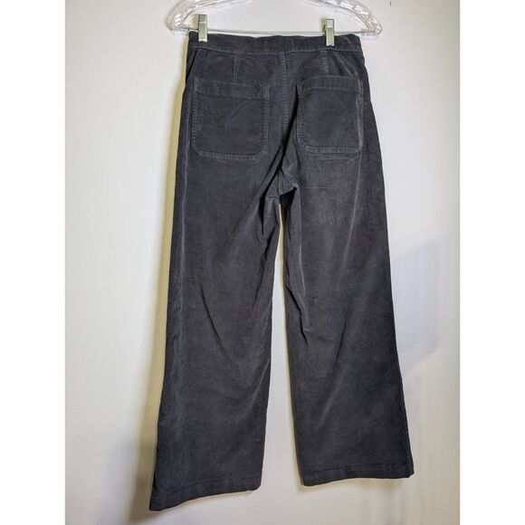 Madewell Petite Wide-Leg Corduroy Pant 26P Black Coal | Super Stretch NX240 - Picture 4 of 7